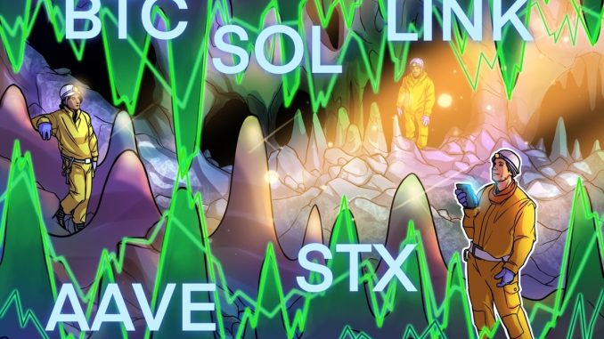 Bitcoin price cracks $30K, possibly clearing a path for SOL, LINK, AAVE and STX