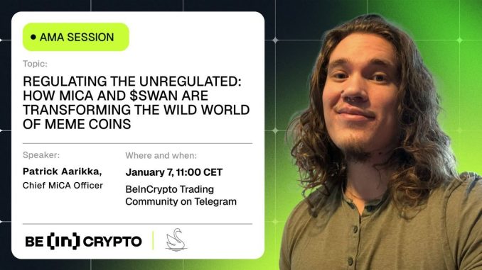 SWAN X Beincrypto AMA Session – How MiCA and SWAN Are Transforming the Wild World of Meme Coins!