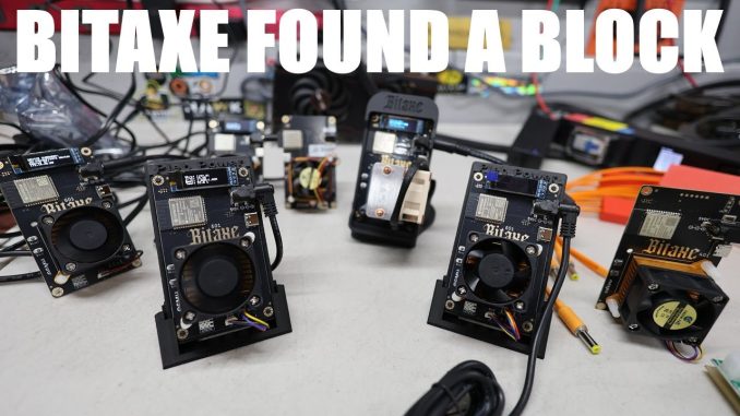 A Bitcoin Block was just found by this $130 SOLO BTC Miner?!