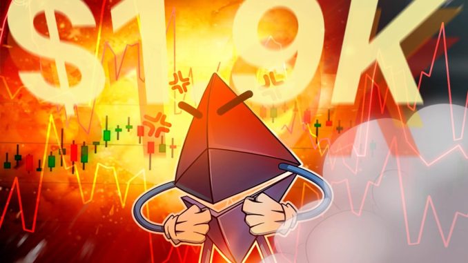Ether may fall below $1.9K ‘robust’ demand zone, analysts eye capitulation