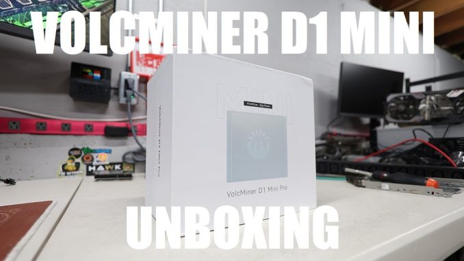 Volcminer D1 Mini Pre 2.2Gh/s 500w DOGE MINER UNBOXING!