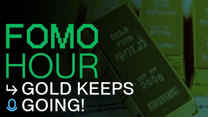 Crypto rallies on Weaker Dollar, Gold keeps Soaring, Stocks open Weak