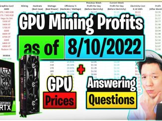 GPU Mining Profits as of 8/10/22 | GPU Prices | Answering Questions