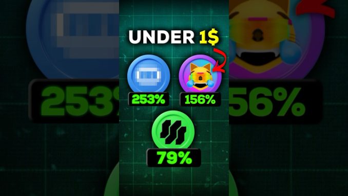 Top Crypto Coins Under $1 😱