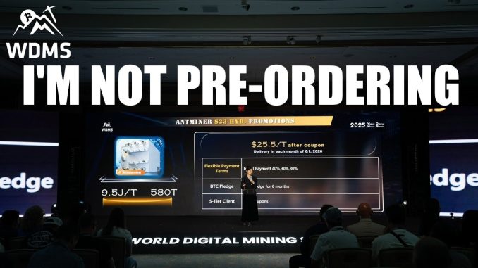 WOW! NEW Bitmain Antminer S23 Hydro, Air and Immersion Bitcoin miners ANNOUNCED! Efficiency & Specs?