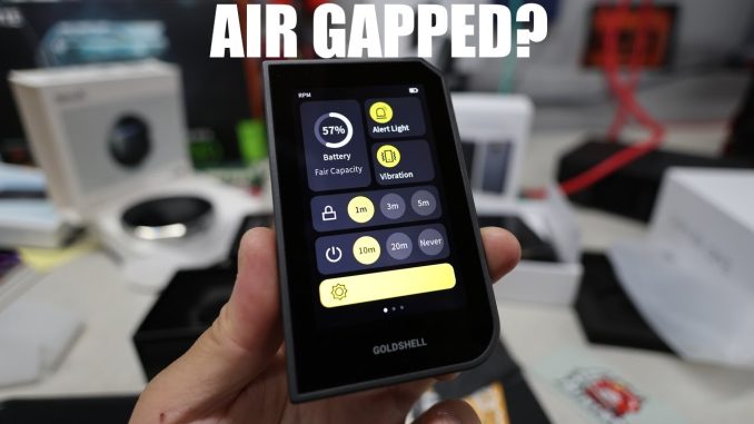 Better than TANGEM Wallet?! Goldshell Wallet Review