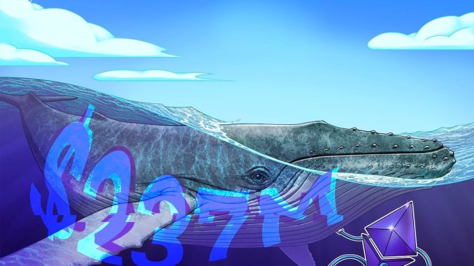 Ethereum Risks 25% Price Drop as "Massive Whale’"Moves $237m in ETH to Exchanges