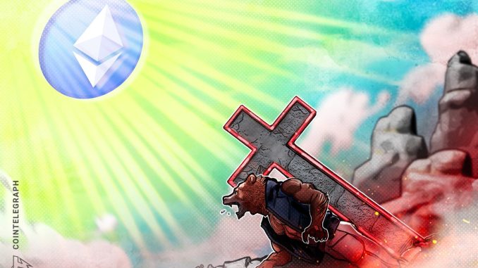 Ethereum ‘Death Cross’ Flashes For The First Time Since 2022 ETH Price Sell-off