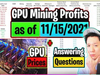 GPU Mining Profits as of 11/15/21 | GPU Prices | Answering Questions