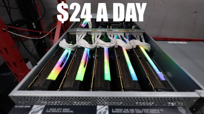 How much money am I making a day with this GPU "Ai" Server?