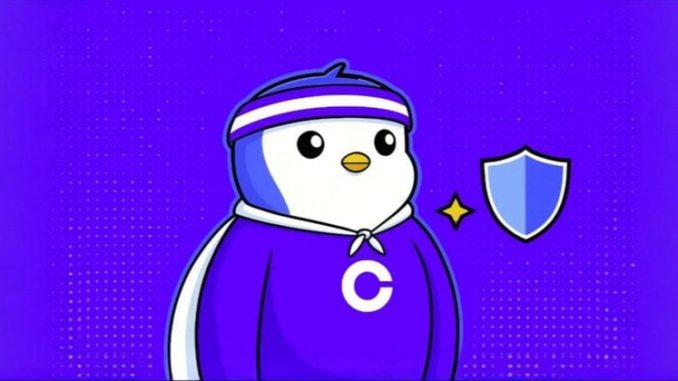 PENGU token pumps after Coinbase updates X profile with Pudgy Penguins' NFT