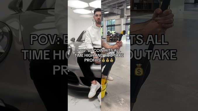 POV: Bitcoin hits all time high and you take profits 💰💰💰 #crypto