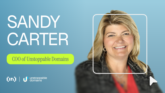 Sandy Carter on Bridging Web2 and Web3: The Future of Domains with Unstoppable Domains