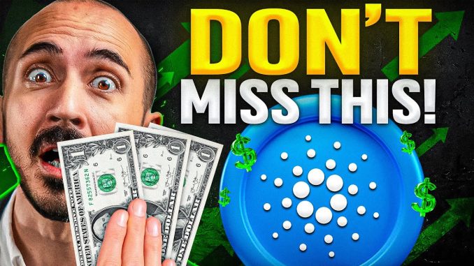 Cardano $3 Signal Flashing NOW! (Dont Miss it)