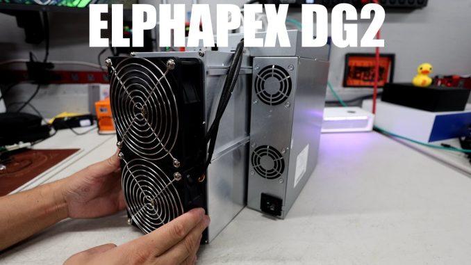 POWER DRAW testing Elphapex DG2 (hashrate giveaway solo mining Dogecoin...)