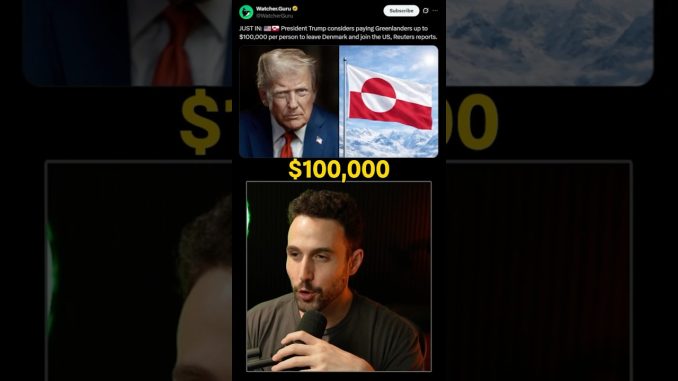 Trump Offers $100K to Greenlanders