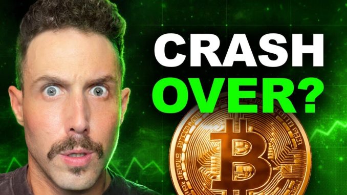 BITCOIN CRASH OVER? Urgent Crypto Market Update