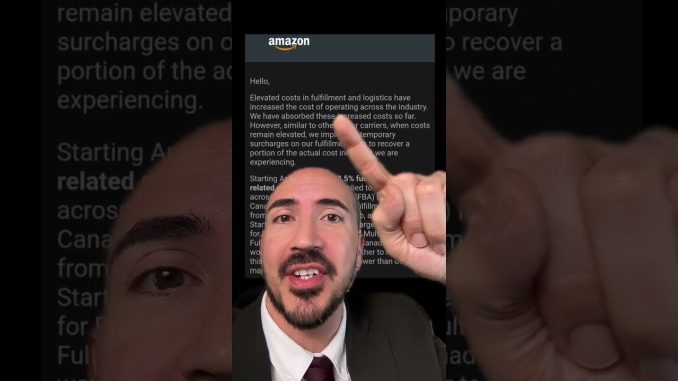 AMAZON RAISES SHIPPING COSTS ON THIS DATE (hurry)