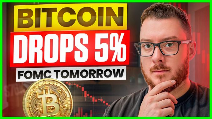 🚨 Bitcoin Drops 5% Ahead of FOMC | Here's What Actually Matters