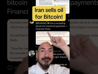IRAN SELLS OIL FOR BITCOIN!